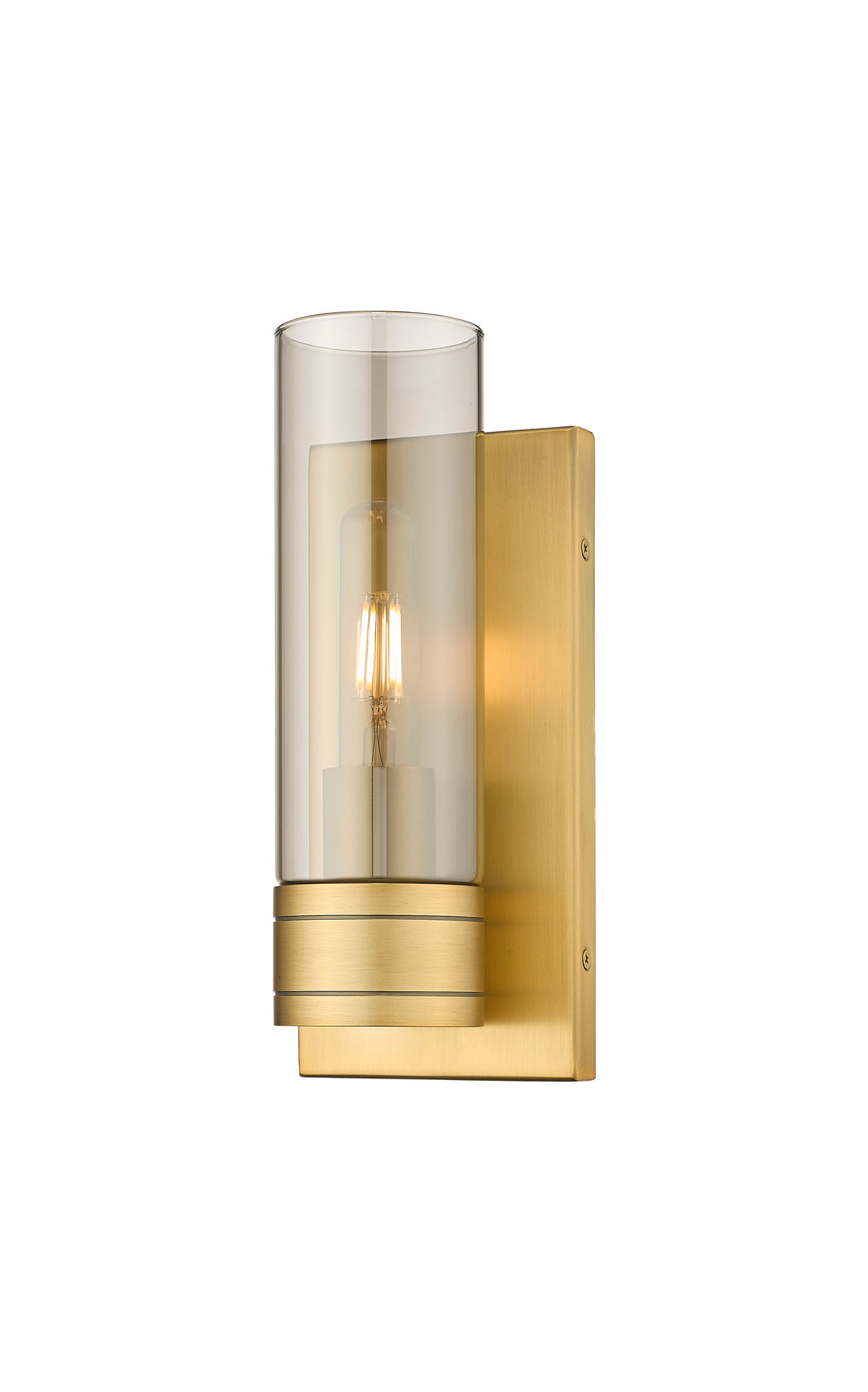 Innovations Lighting Boreas 8" Sconce Wall Sconces Innovations Lighting Brushed Brass Light Smoke ; Glass Type: Smoked 