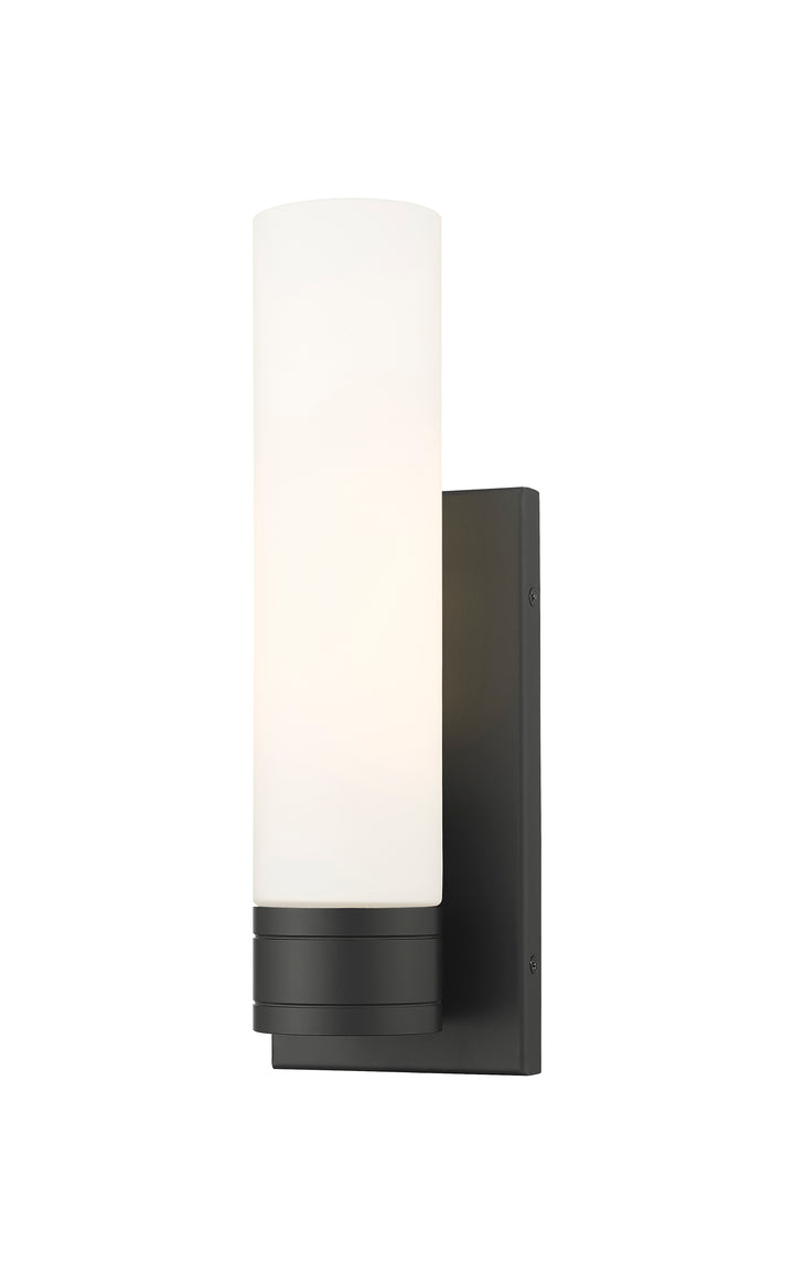 Innovations Lighting Boreas 11" Sconce Wall Sconces Innovations Lighting Matte Black White ; Glass Type: Frosted 