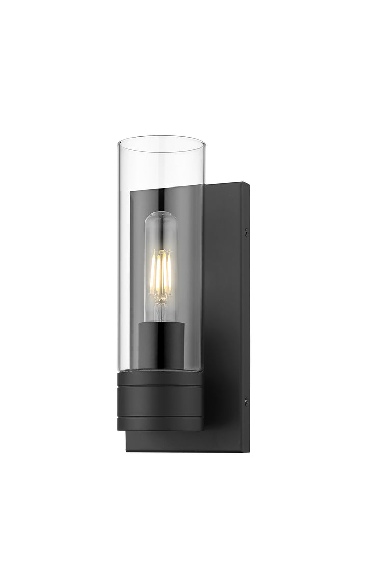 Innovations Lighting Boreas 8" Sconce Wall Sconces Innovations Lighting Matte Black Clear ; Glass Type: Clear 