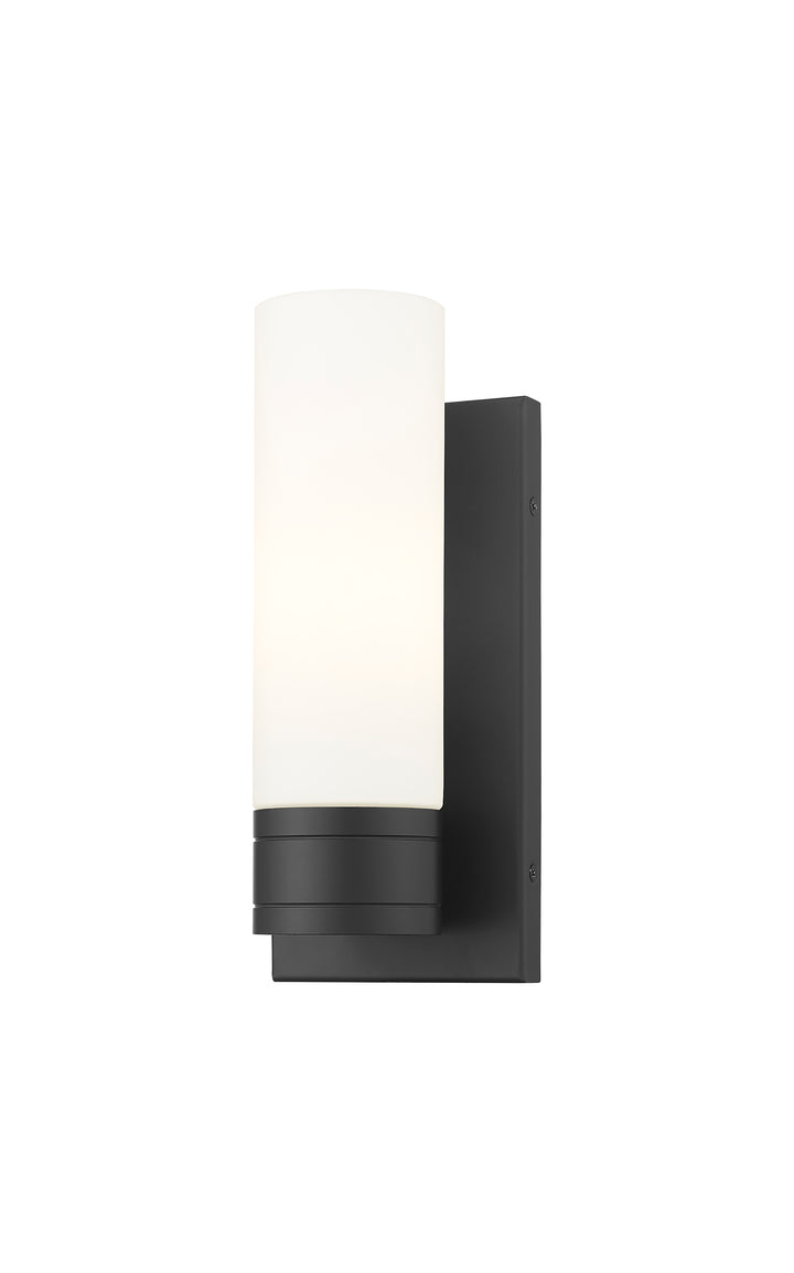 Innovations Lighting Boreas 8" Sconce Wall Sconces Innovations Lighting Matte Black White ; Glass Type: Frosted 