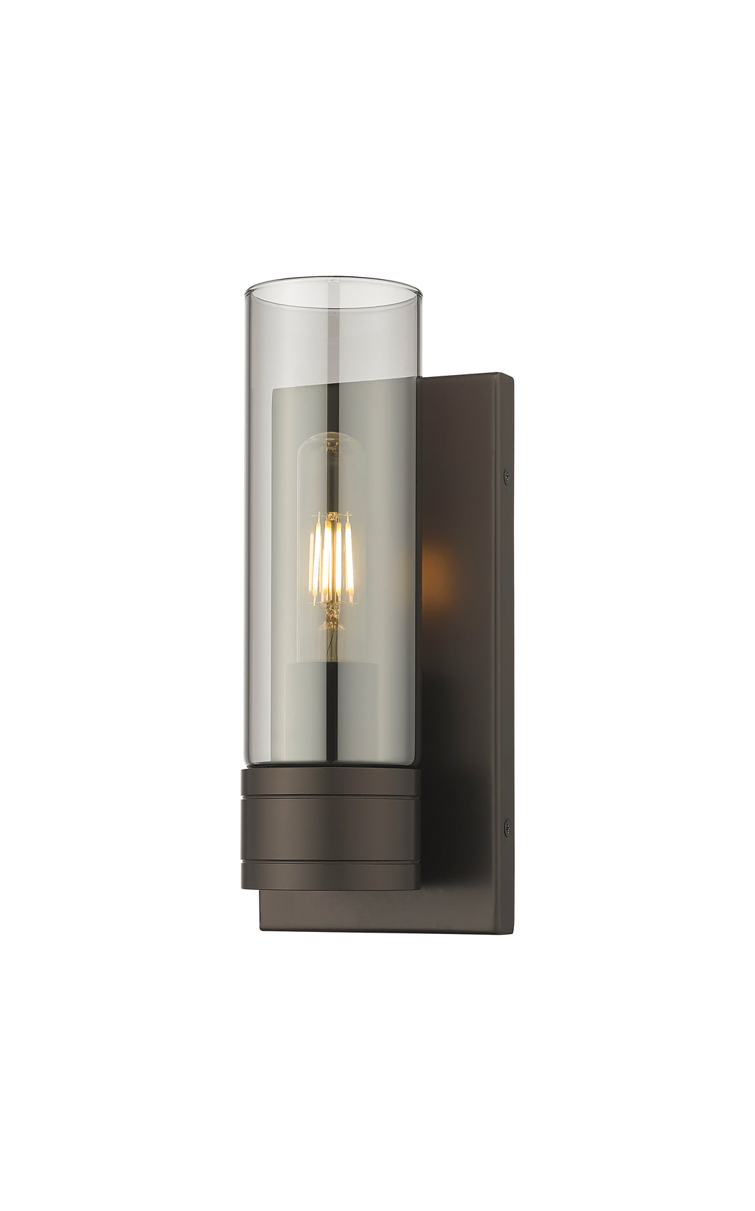 Innovations Lighting Boreas 8" Sconce Wall Sconces Innovations Lighting Oil Rubbed Bronze Light Smoke ; Glass Type: Smoked 