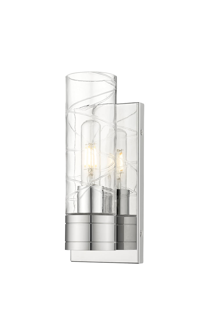 Innovations Lighting Boreas 8" Sconce Wall Sconces Innovations Lighting Polished Chrome Deco Swirl ; Glass Type: Transparent 