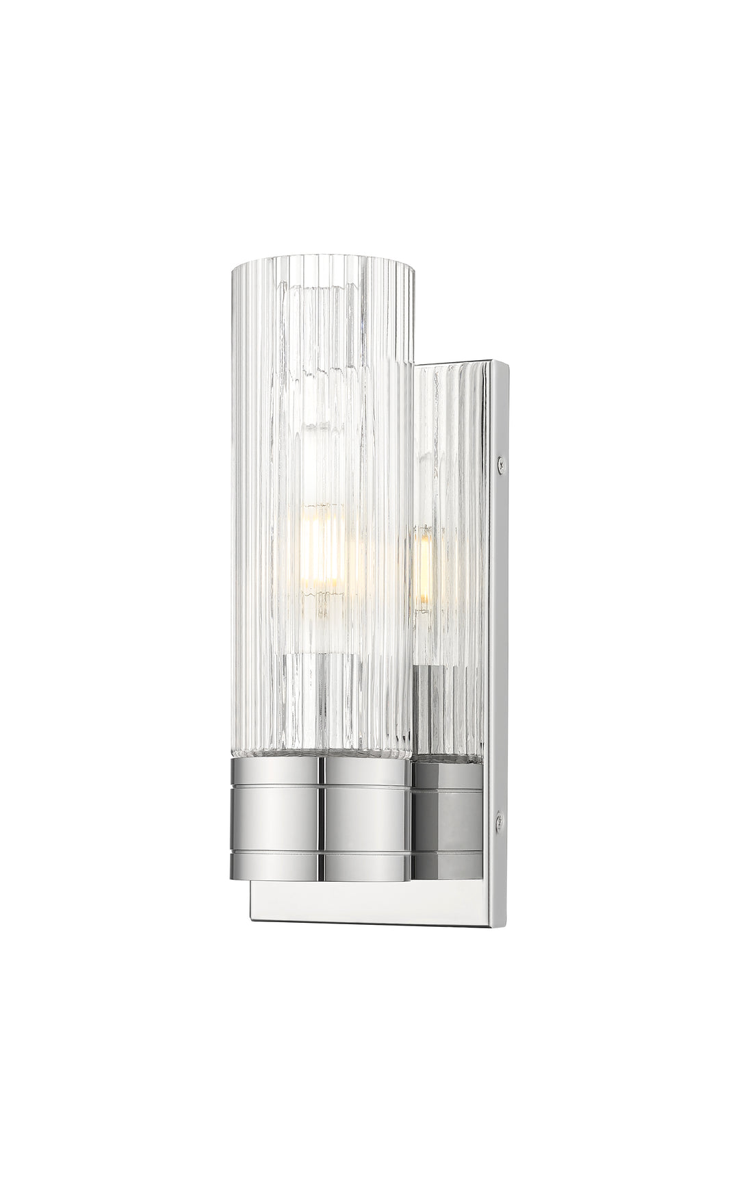 Innovations Lighting Boreas 8" Sconce Wall Sconces Innovations Lighting Polished Chrome Striped Clear ; Glass Type: Clear 