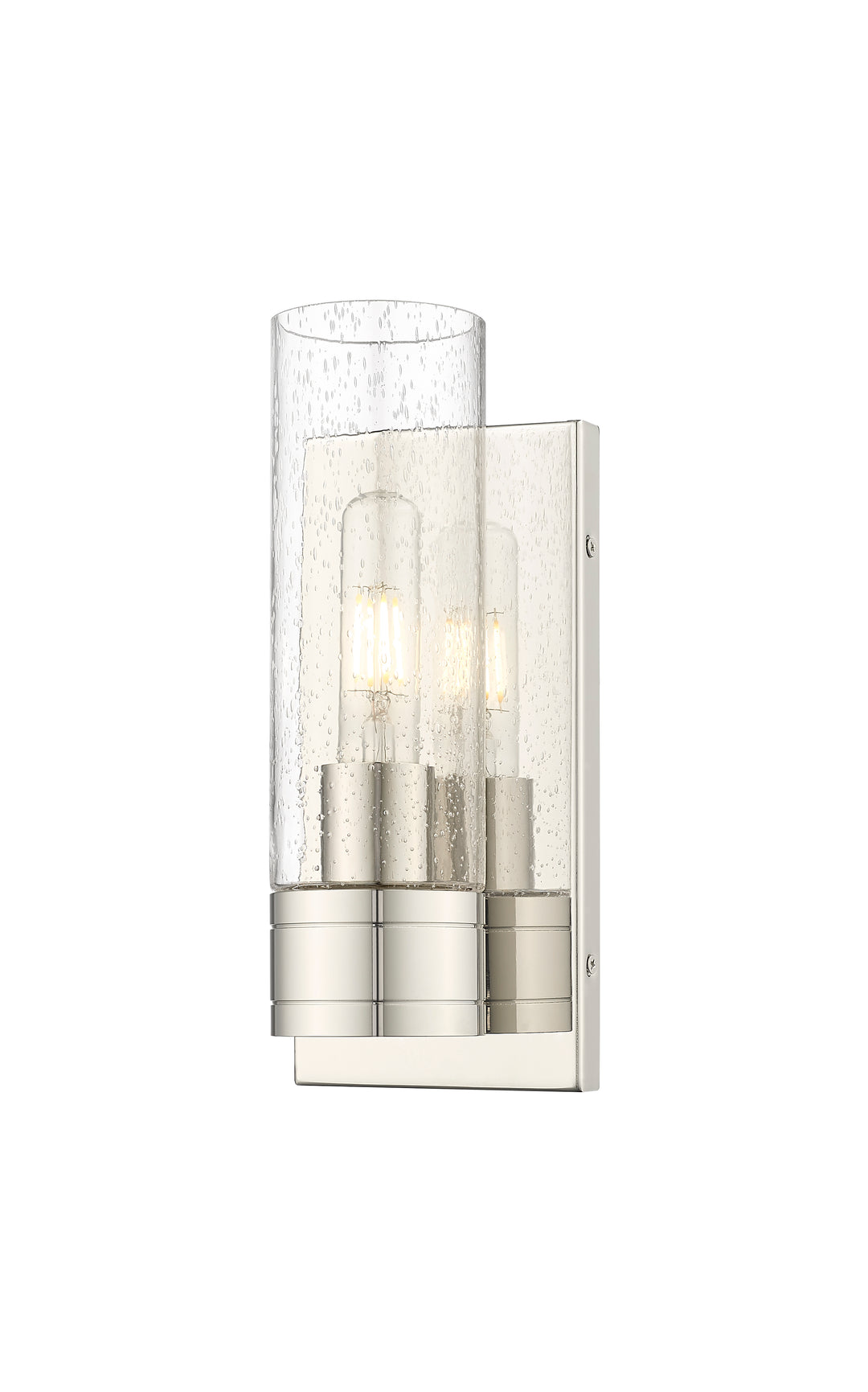 Innovations Lighting Boreas 8" Sconce Wall Sconces Innovations Lighting Polished Nickel Seedy ; Glass Type: Seedy 