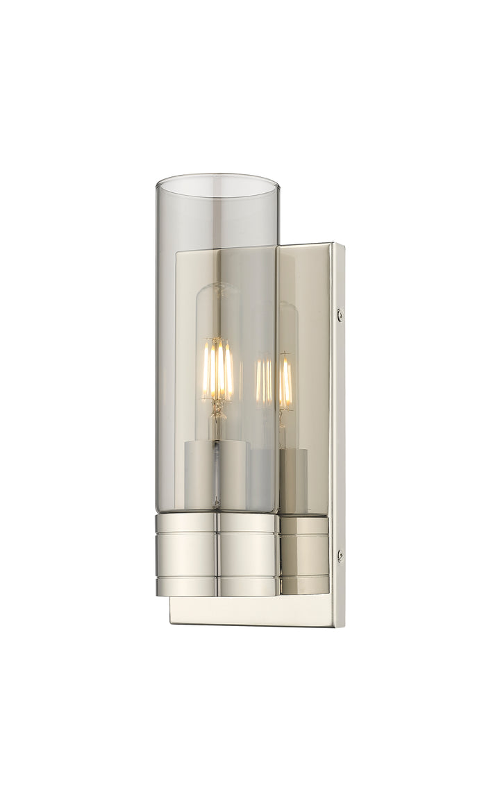 Innovations Lighting Boreas 8" Sconce Wall Sconces Innovations Lighting Polished Nickel Light Smoke ; Glass Type: Smoked 