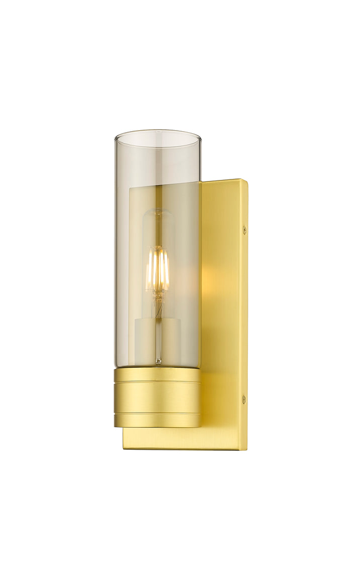 Innovations Lighting Boreas 8" Sconce Wall Sconces Innovations Lighting Satin Gold Light Smoke ; Glass Type: Smoked 