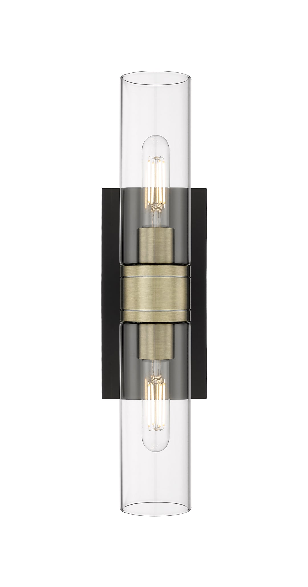 Innovations Lighting Boreas 8" Bath Vanity Light - Black Antique Brass Vanity Lights Innovations Lighting   