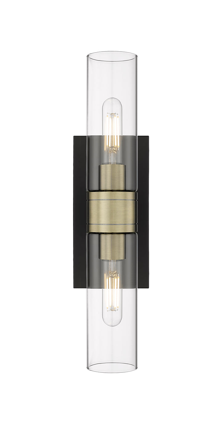 Innovations Lighting Boreas 8" Bath Vanity Light - Black Antique Brass Vanity Lights Innovations Lighting   