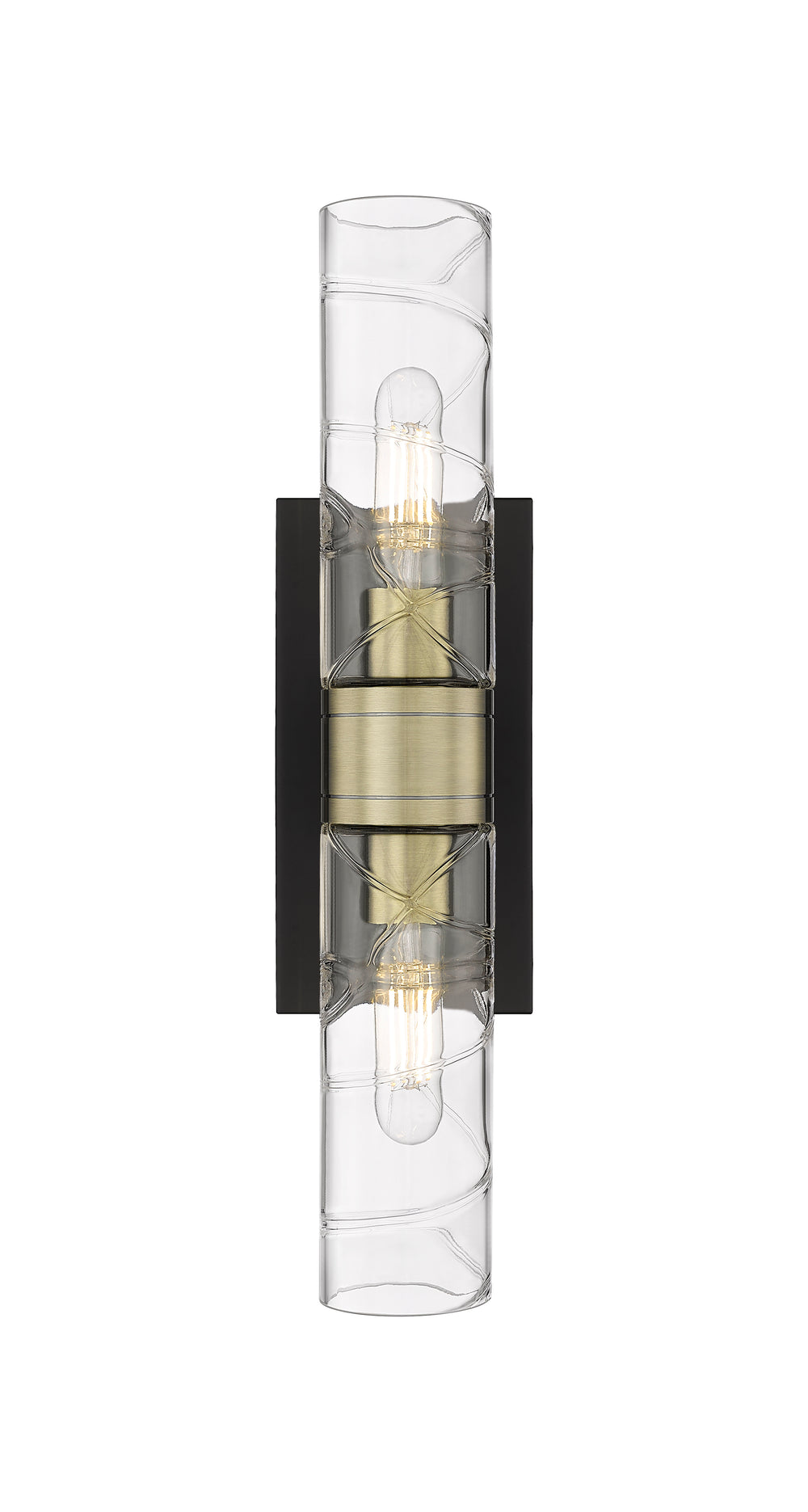 Innovations Lighting Boreas 8" Bath Vanity Light - Black Antique Brass Vanity Lights Innovations Lighting   