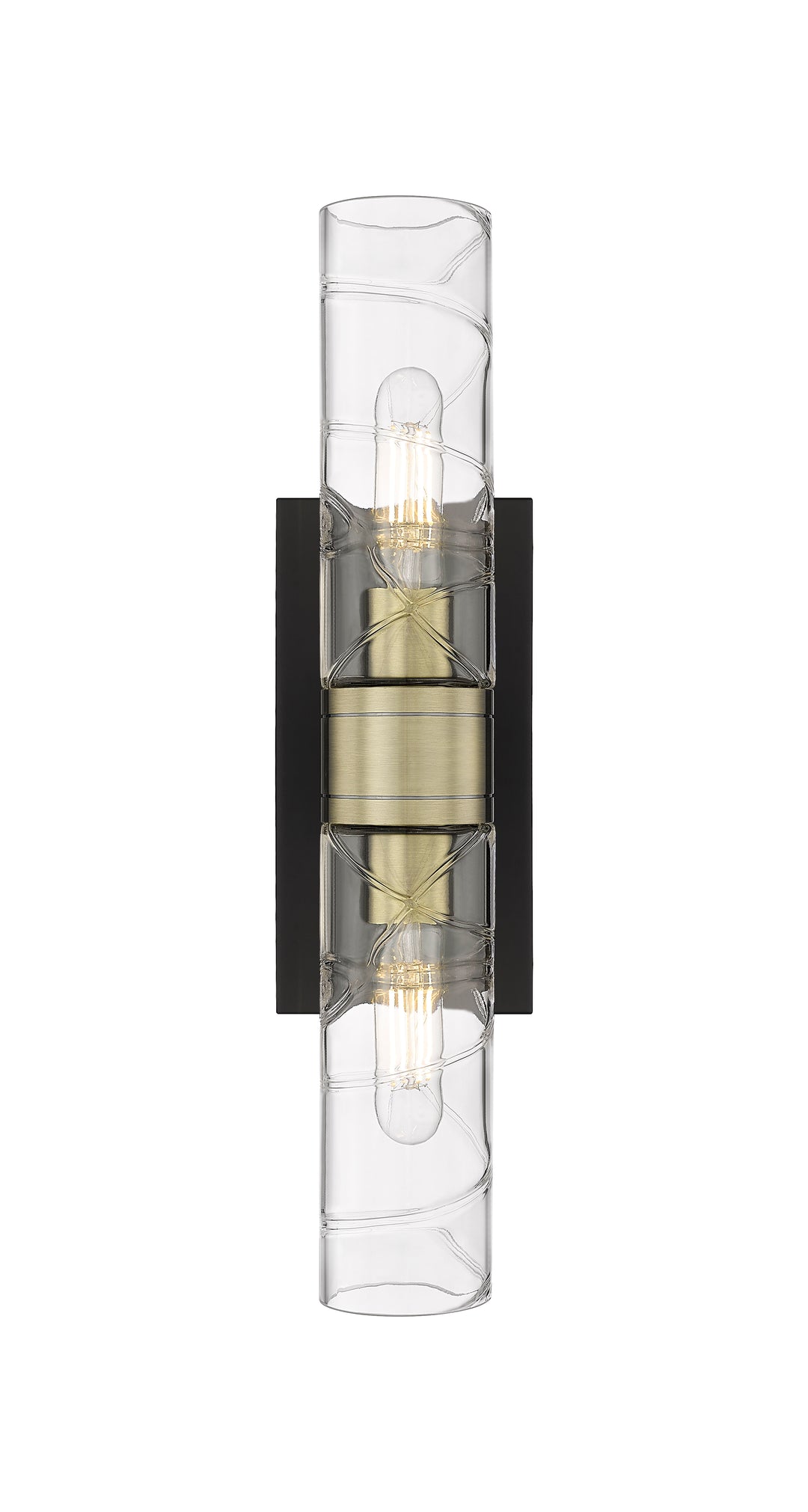 Innovations Lighting Boreas 8" Bath Vanity Light - Black Antique Brass Vanity Lights Innovations Lighting   