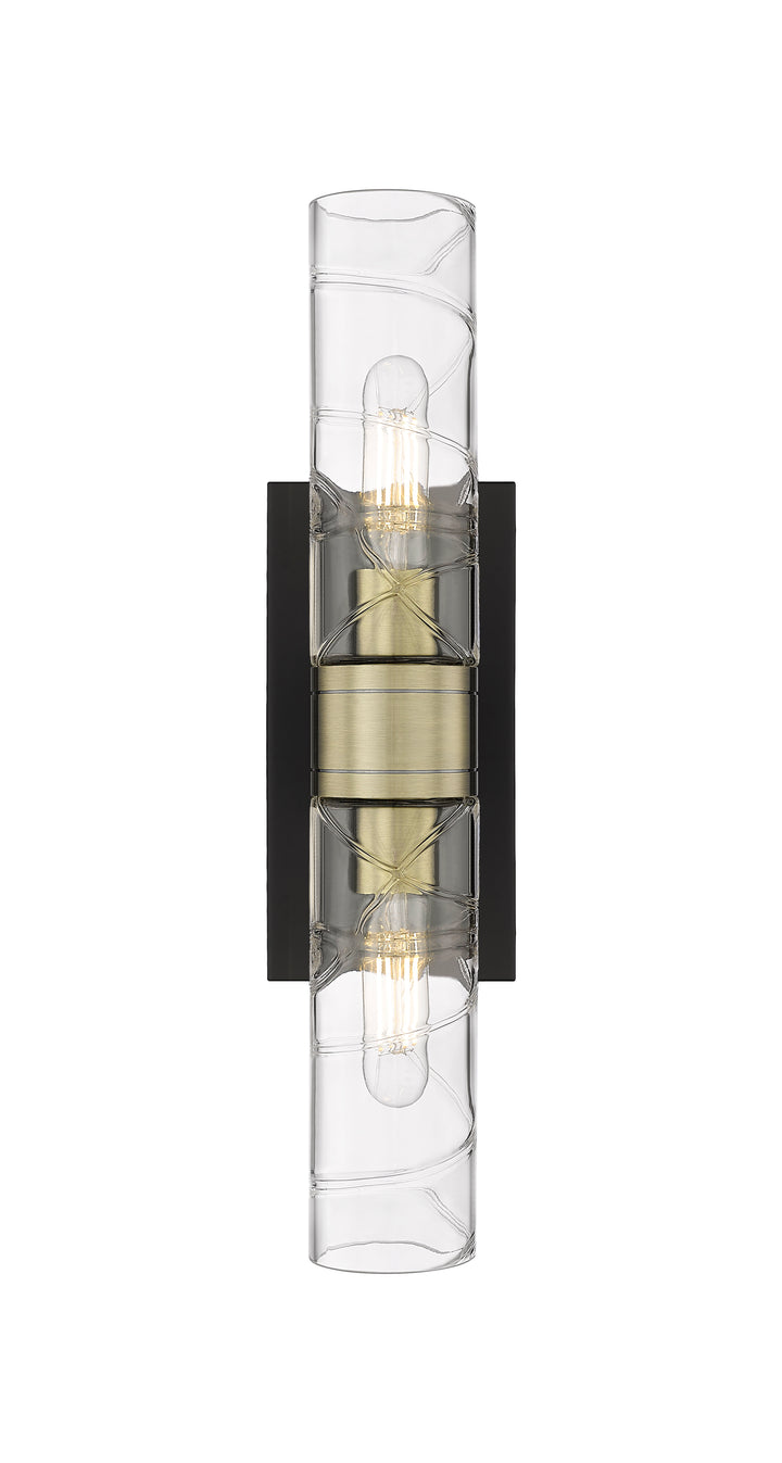 Innovations Lighting Boreas 8" Bath Vanity Light - Black Antique Brass Vanity Lights Innovations Lighting   