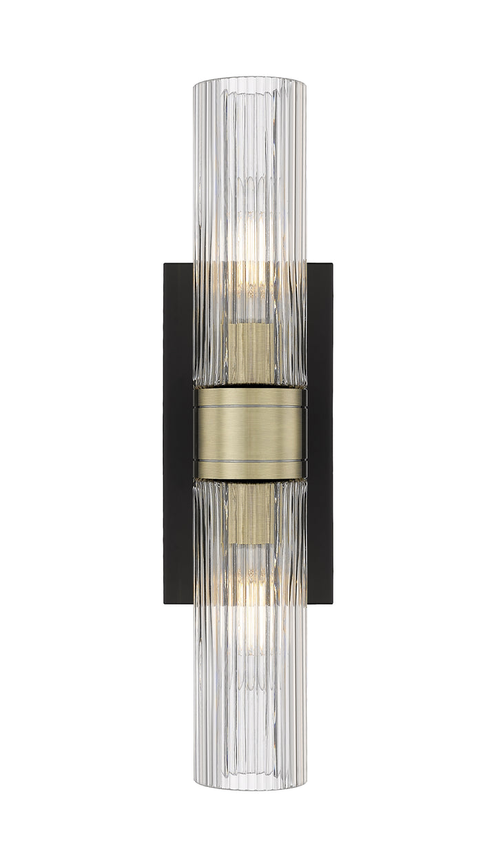 Innovations Lighting Boreas 8" Bath Vanity Light - Black Antique Brass Vanity Lights Innovations Lighting   