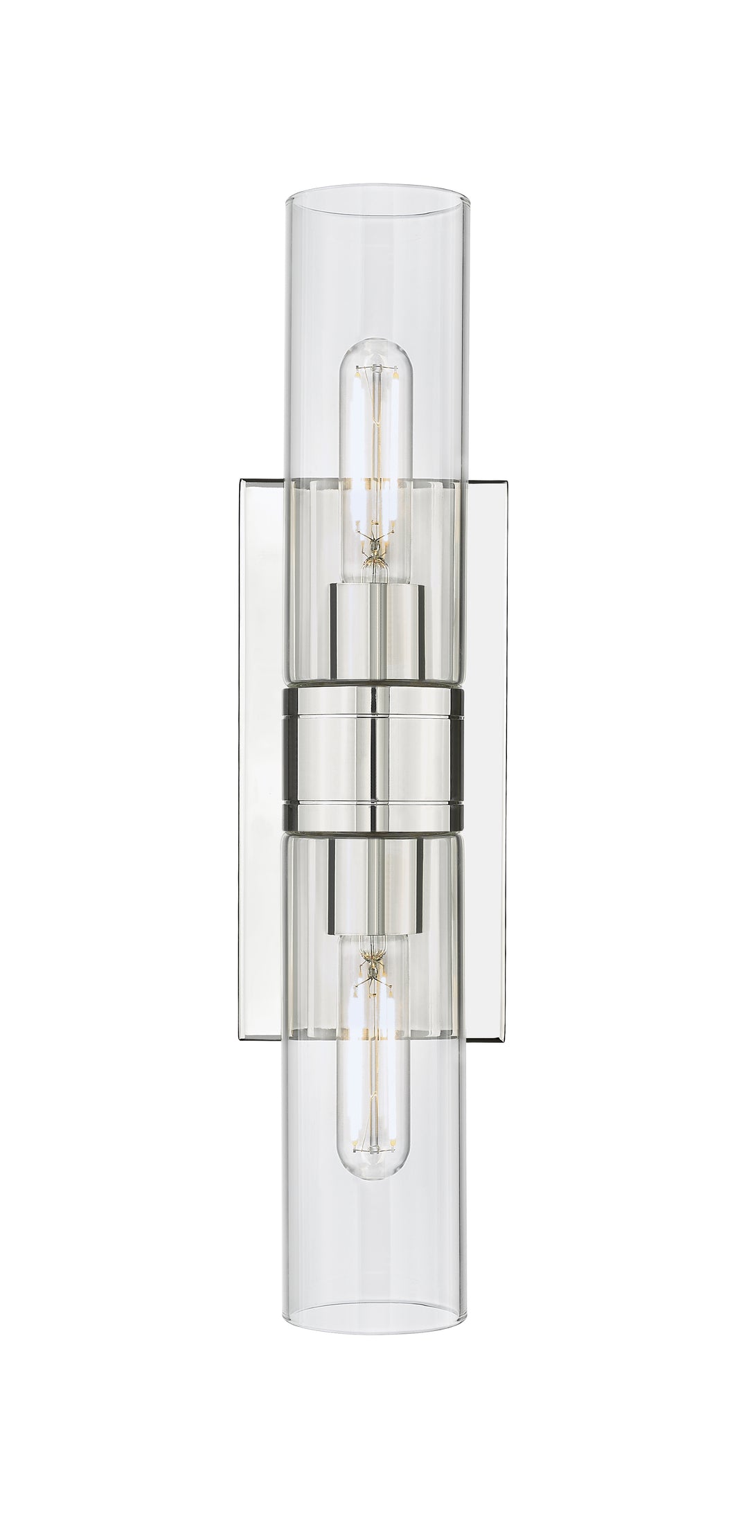 Innovations Lighting Boreas 8" Bath Vanity Light - Polished Nickel Vanity Lights Innovations Lighting Clear ; Glass Type: Clear  