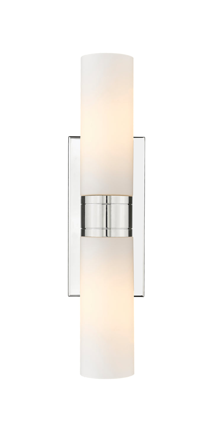 Innovations Lighting Boreas 8" Bath Vanity Light - Polished Nickel Vanity Lights Innovations Lighting White ; Glass Type: Frosted  