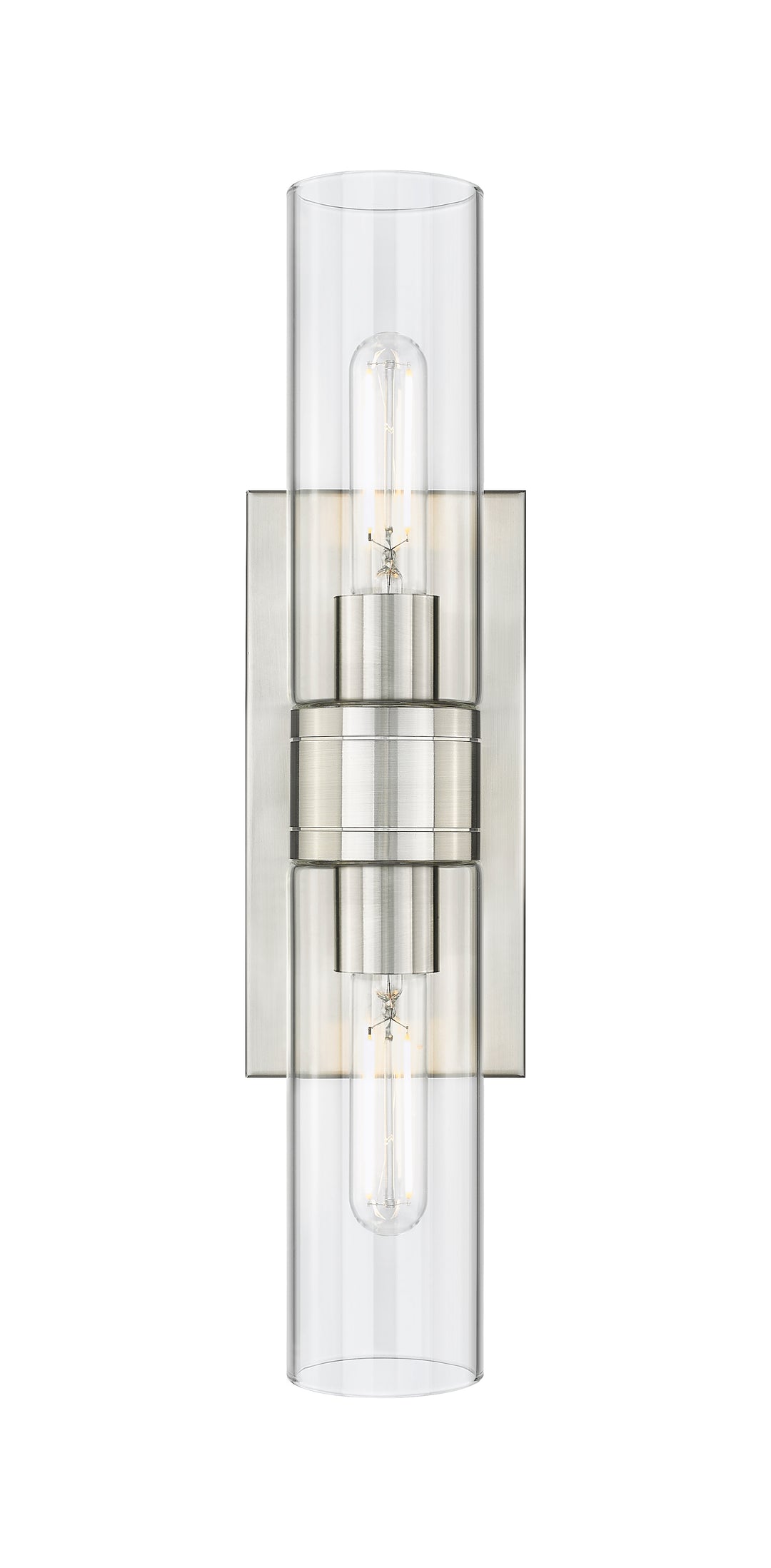 Innovations Lighting Boreas 8" Bath Vanity Light - Satin Nickel Vanity Lights Innovations Lighting   