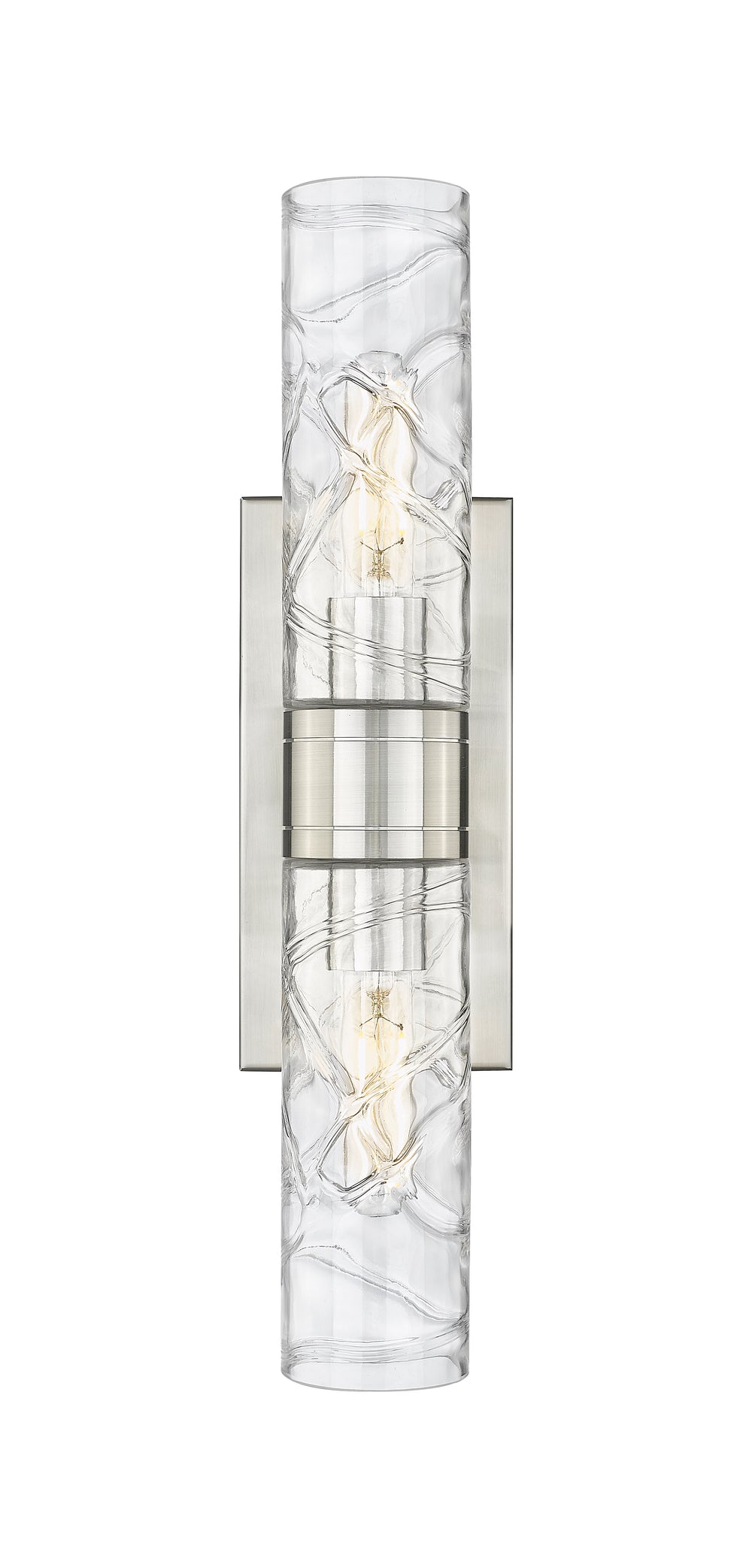 Innovations Lighting Boreas 8" Bath Vanity Light - Satin Nickel Vanity Lights Innovations Lighting   