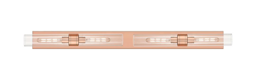 Innovations Lighting Boreas 11" Bath Vanity Light - Antique Copper Vanity Lights Innovations Lighting Clear ; Glass Type: Clear  