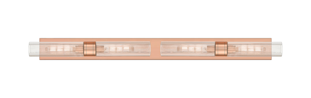 Innovations Lighting Boreas 11" Bath Vanity Light - Antique Copper Vanity Lights Innovations Lighting Striped Clear ; Glass Type: Clear  