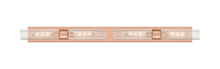 Innovations Lighting Boreas 11" Bath Vanity Light - Antique Copper Vanity Lights Innovations Lighting Striped Clear ; Glass Type: Clear  