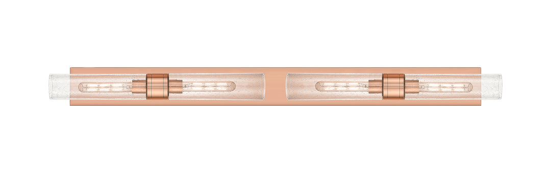 Innovations Lighting Boreas 11" Bath Vanity Light - Antique Copper Vanity Lights Innovations Lighting Seedy ; Glass Type: Seedy  