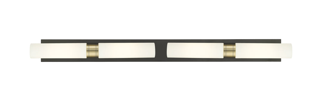 Innovations Lighting Boreas 11" Bath Vanity Light - Black Antique Brass Vanity Lights Innovations Lighting Striped White ; Glass Type: Frosted  