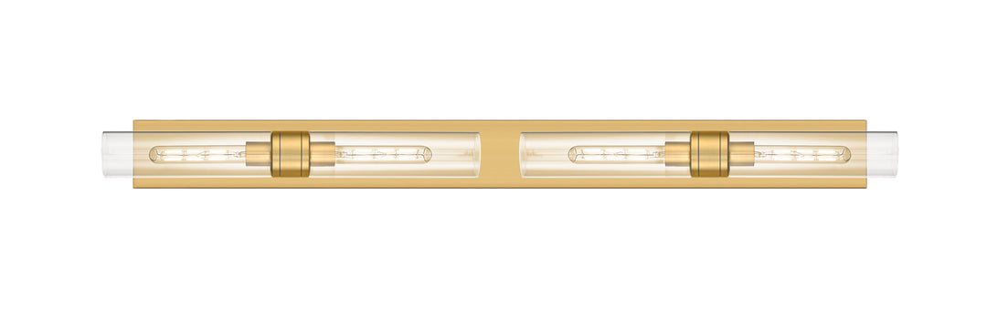 Innovations Lighting Boreas 11" Bath Vanity Light - Brushed Brass Vanity Lights Innovations Lighting Clear ; Glass Type: Clear  