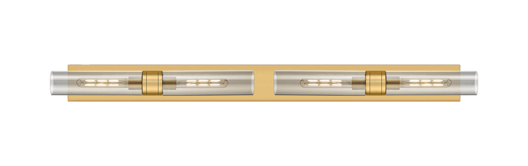 Innovations Lighting Boreas 11" Bath Vanity Light - Brushed Brass Vanity Lights Innovations Lighting Light Smoke ; Glass Type: Smoked  