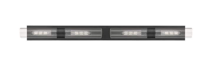 Innovations Lighting Boreas 11" Bath Vanity Light - Matte Black Vanity Lights Innovations Lighting Clear ; Glass Type: Clear  