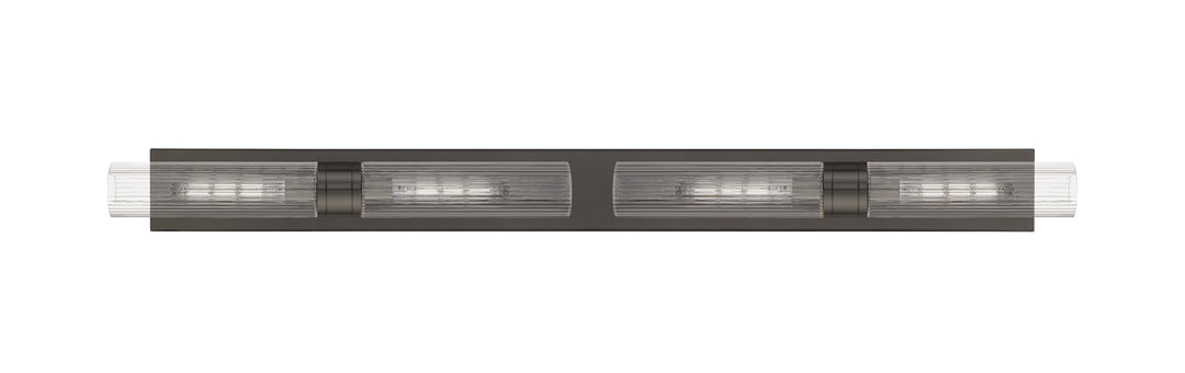 Innovations Lighting Boreas 11" Bath Vanity Light - Oil Rubbed Bronze Vanity Lights Innovations Lighting Striped Clear ; Glass Type: Clear  