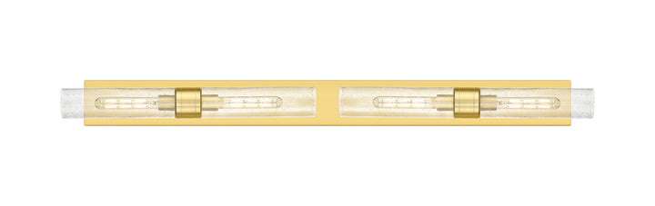 Innovations Lighting Boreas 11" Bath Vanity Light - Satin Gold Vanity Lights Innovations Lighting Seedy ; Glass Type: Seedy  