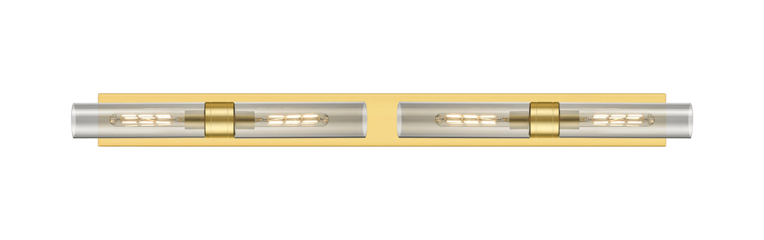 Innovations Lighting Boreas 11" Bath Vanity Light - Satin Gold Vanity Lights Innovations Lighting Light Smoke ; Glass Type: Smoked  