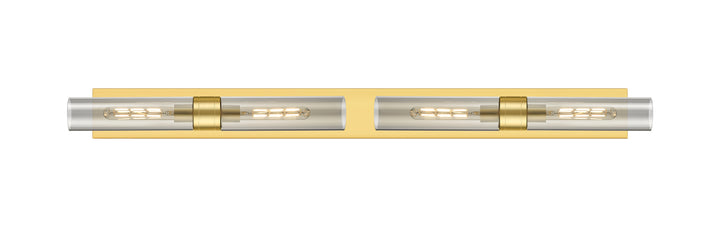 Innovations Lighting Boreas 11" Bath Vanity Light - Satin Gold Vanity Lights Innovations Lighting Light Smoke ; Glass Type: Smoked  