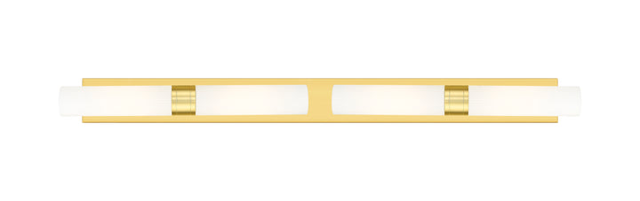 Innovations Lighting Boreas 11" Bath Vanity Light - Satin Gold Vanity Lights Innovations Lighting Striped White ; Glass Type: Frosted  