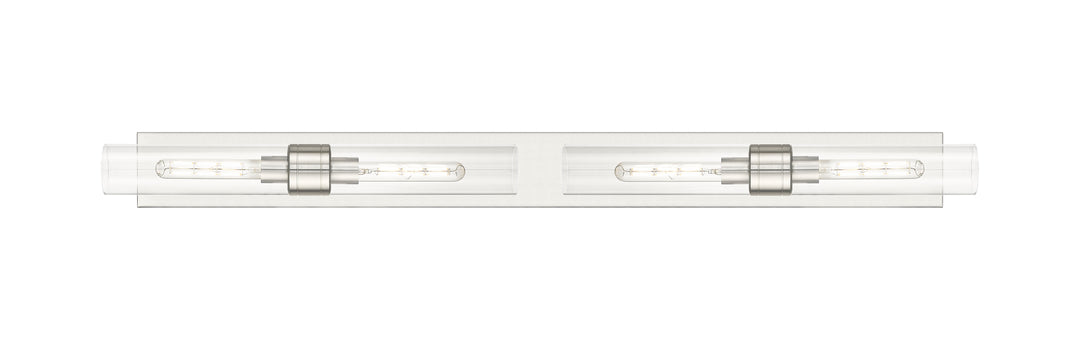 Innovations Lighting Boreas 11" Bath Vanity Light - Satin Nickel Vanity Lights Innovations Lighting Clear ; Glass Type: Clear  