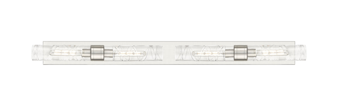 Innovations Lighting Boreas 11" Bath Vanity Light - Satin Nickel Vanity Lights Innovations Lighting Deco Swirl ; Glass Type: Transparent  