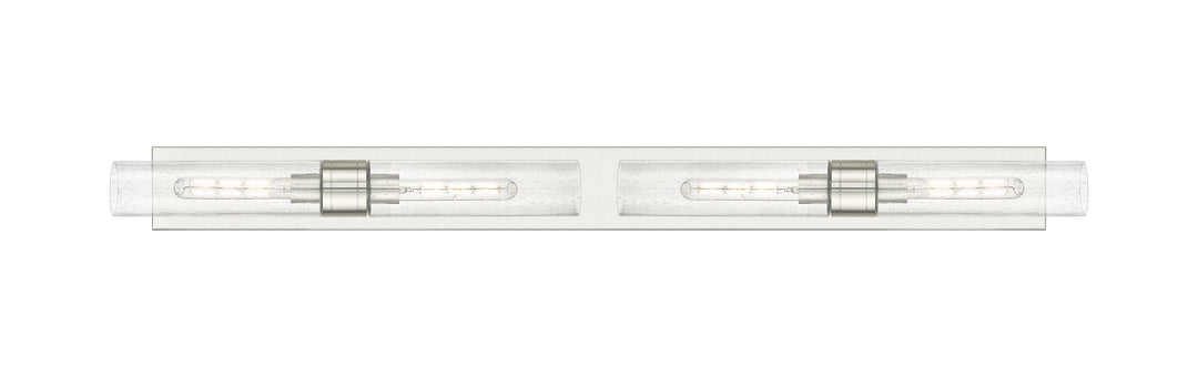 Innovations Lighting Boreas 11" Bath Vanity Light - Satin Nickel Vanity Lights Innovations Lighting Seedy ; Glass Type: Seedy  