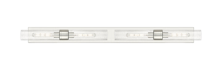 Innovations Lighting Boreas 11" Bath Vanity Light - Satin Nickel Vanity Lights Innovations Lighting Seedy ; Glass Type: Seedy  