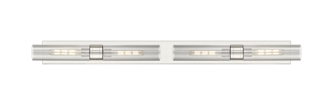 Innovations Lighting Boreas 11" Bath Vanity Light - Satin Nickel Vanity Lights Innovations Lighting Light Smoke ; Glass Type: Smoked  