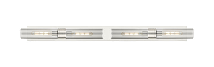 Innovations Lighting Boreas 11" Bath Vanity Light - Satin Nickel Vanity Lights Innovations Lighting Light Smoke ; Glass Type: Smoked  