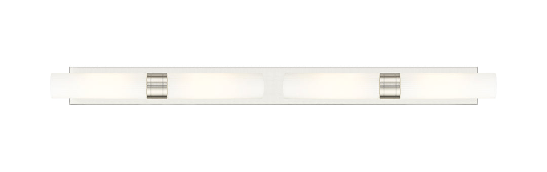 Innovations Lighting Boreas 11" Bath Vanity Light - Satin Nickel Vanity Lights Innovations Lighting Striped White ; Glass Type: Frosted  