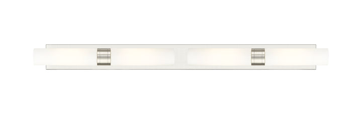 Innovations Lighting Boreas 11" Bath Vanity Light - Satin Nickel Vanity Lights Innovations Lighting Striped White ; Glass Type: Frosted  