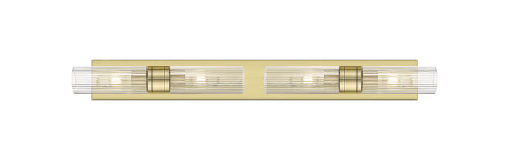 Innovations Lighting Boreas 8" Bath Vanity Light - Antique Brass Vanity Lights Innovations Lighting Striped Clear ; Glass Type: Clear  