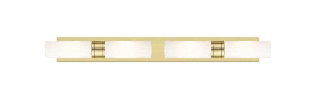 Innovations Lighting Boreas 8" Bath Vanity Light - Antique Brass Vanity Lights Innovations Lighting Striped White ; Glass Type: Frosted  