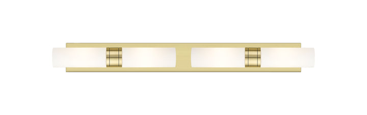 Innovations Lighting Boreas 8" Bath Vanity Light - Antique Brass Vanity Lights Innovations Lighting Striped White ; Glass Type: Frosted  