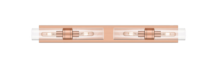 Innovations Lighting Boreas 8" Bath Vanity Light - Antique Copper Vanity Lights Innovations Lighting Clear ; Glass Type: Clear  