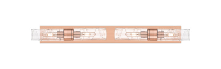 Innovations Lighting Boreas 8" Bath Vanity Light - Antique Copper Vanity Lights Innovations Lighting Deco Swirl ; Glass Type: Transparent  