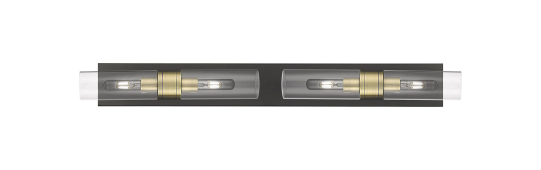 Innovations Lighting Boreas 8" Bath Vanity Light - Black Antique Brass Vanity Lights Innovations Lighting Clear ; Glass Type: Clear  