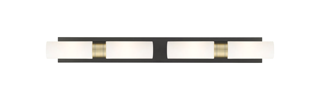 Innovations Lighting Boreas 8" Bath Vanity Light - Black Antique Brass Vanity Lights Innovations Lighting White ; Glass Type: Frosted  