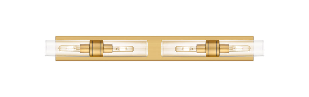 Innovations Lighting Boreas 8" Bath Vanity Light - Brushed Brass Vanity Lights Innovations Lighting Clear ; Glass Type: Clear  