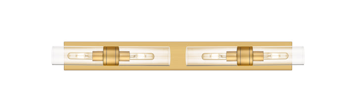 Innovations Lighting Boreas 8" Bath Vanity Light - Brushed Brass Vanity Lights Innovations Lighting Clear ; Glass Type: Clear  